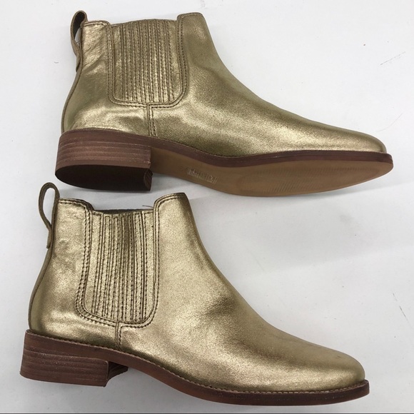 Madewell Shoes - Madewell the Ainsley Chelsea Boot in Metallic 7.5